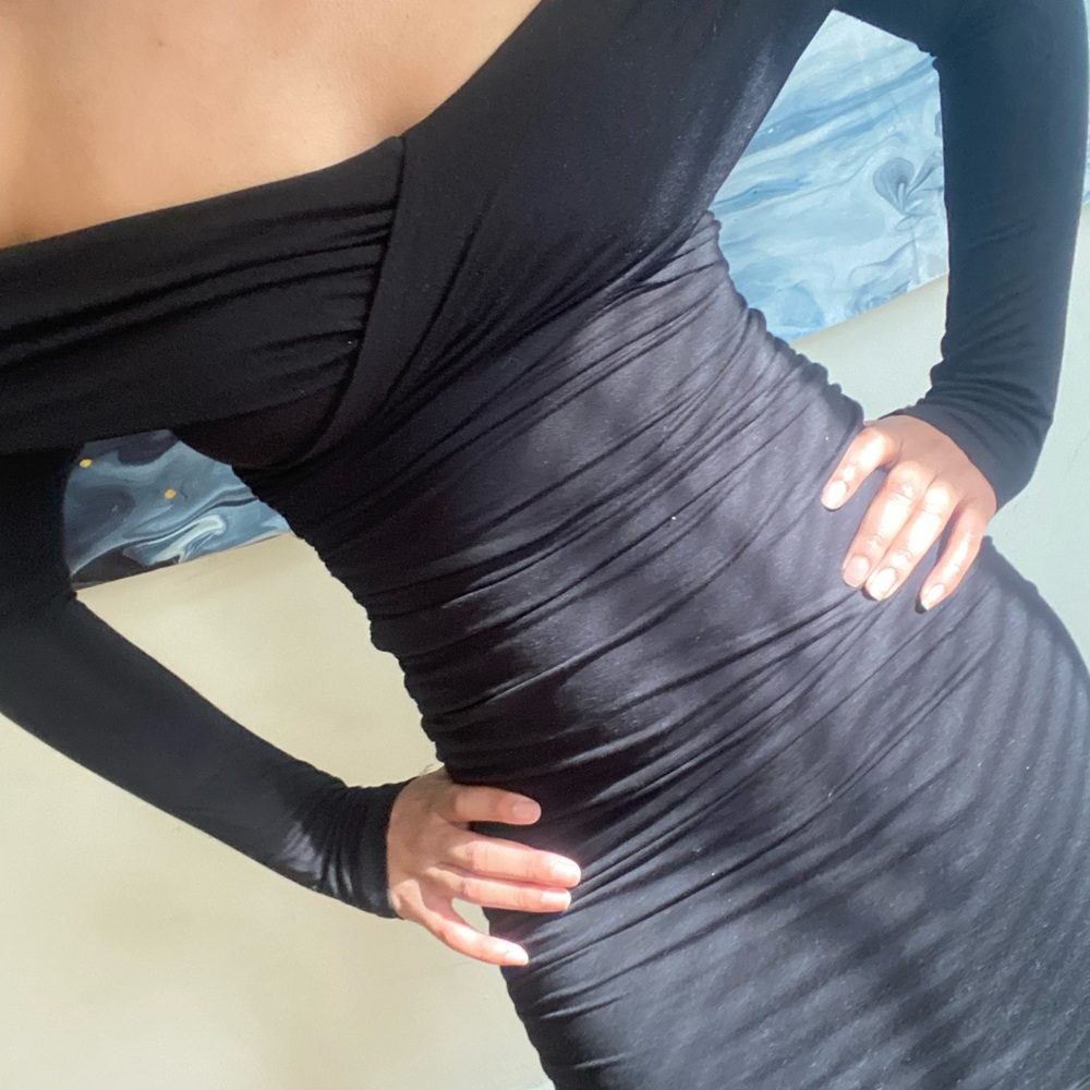 Ruched off the Shoulder Dress